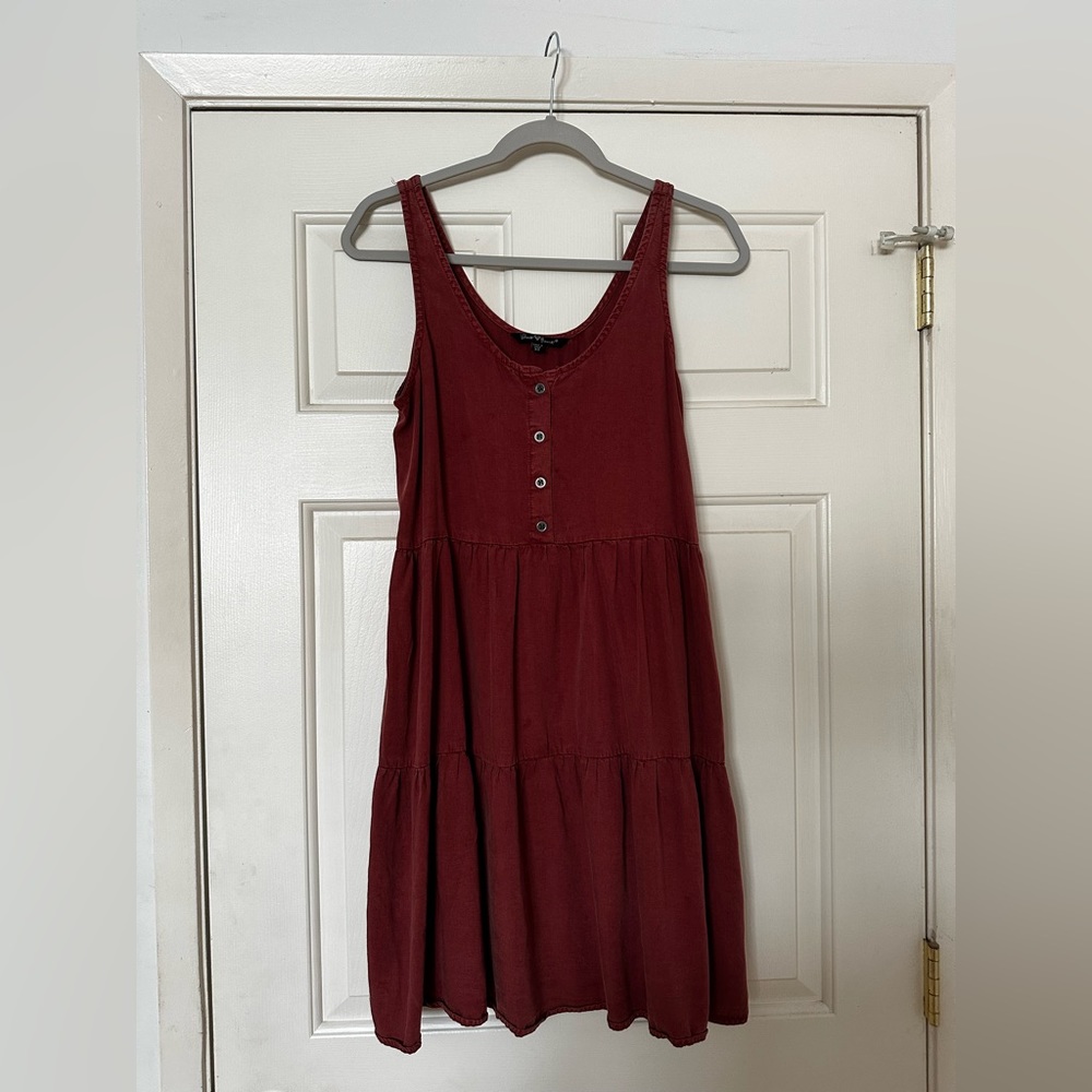 Light pink/ red midi dress
